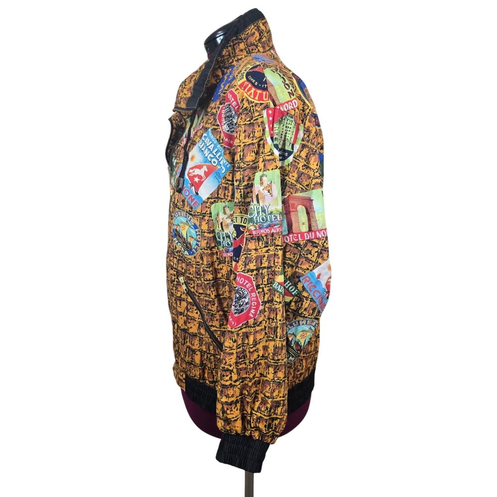 80s/90s Vintage Women's The La Costa Spa Lightweight Bomber Jacket | Size Large - Picture 2 of 14